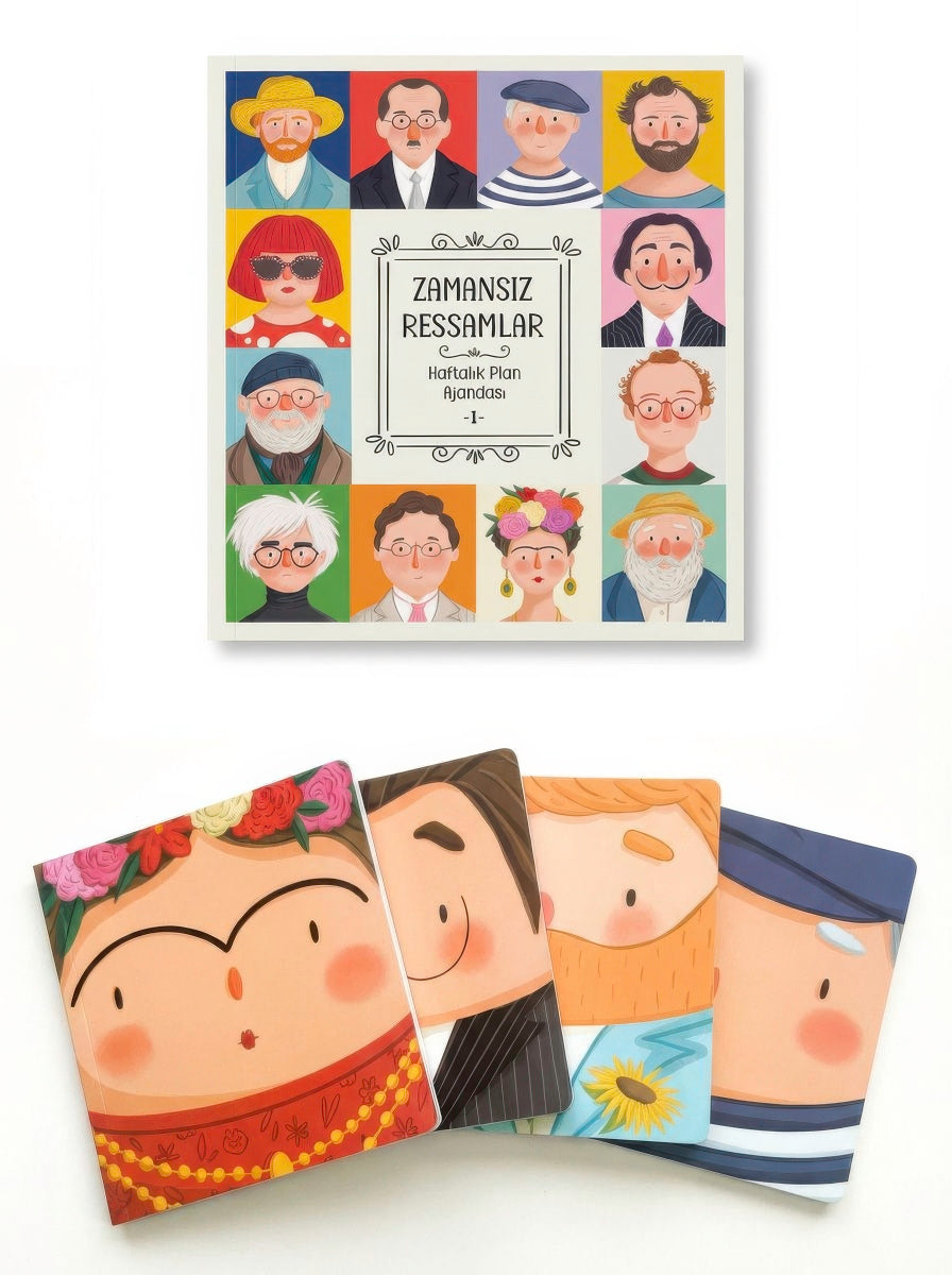 Zamansız Ressamlar Ajanda + Ressamlar Çizgisiz Defter Set - görünüm 1 / 1