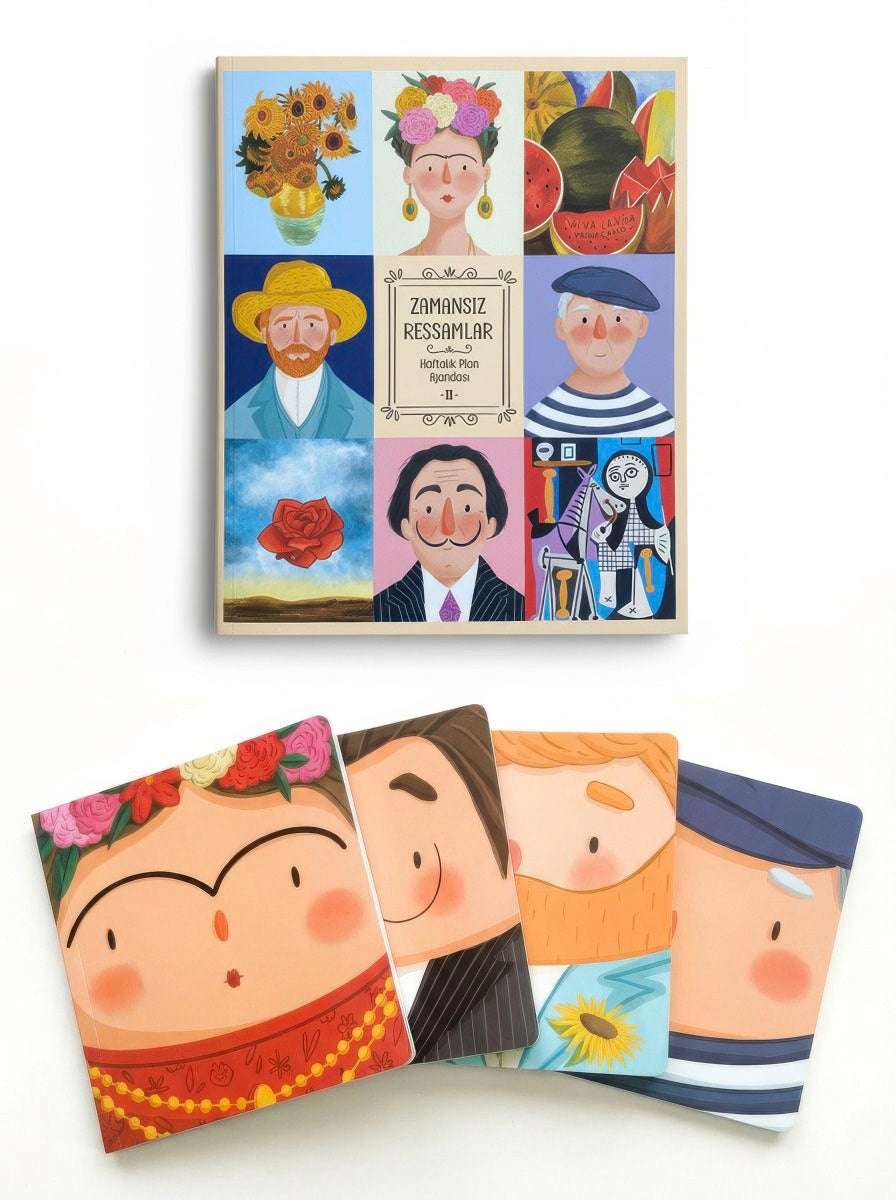 Zamansız Ressamlar Ajanda II + Ressamlar Çizgisiz Defter Set - görünüm 2 / 2