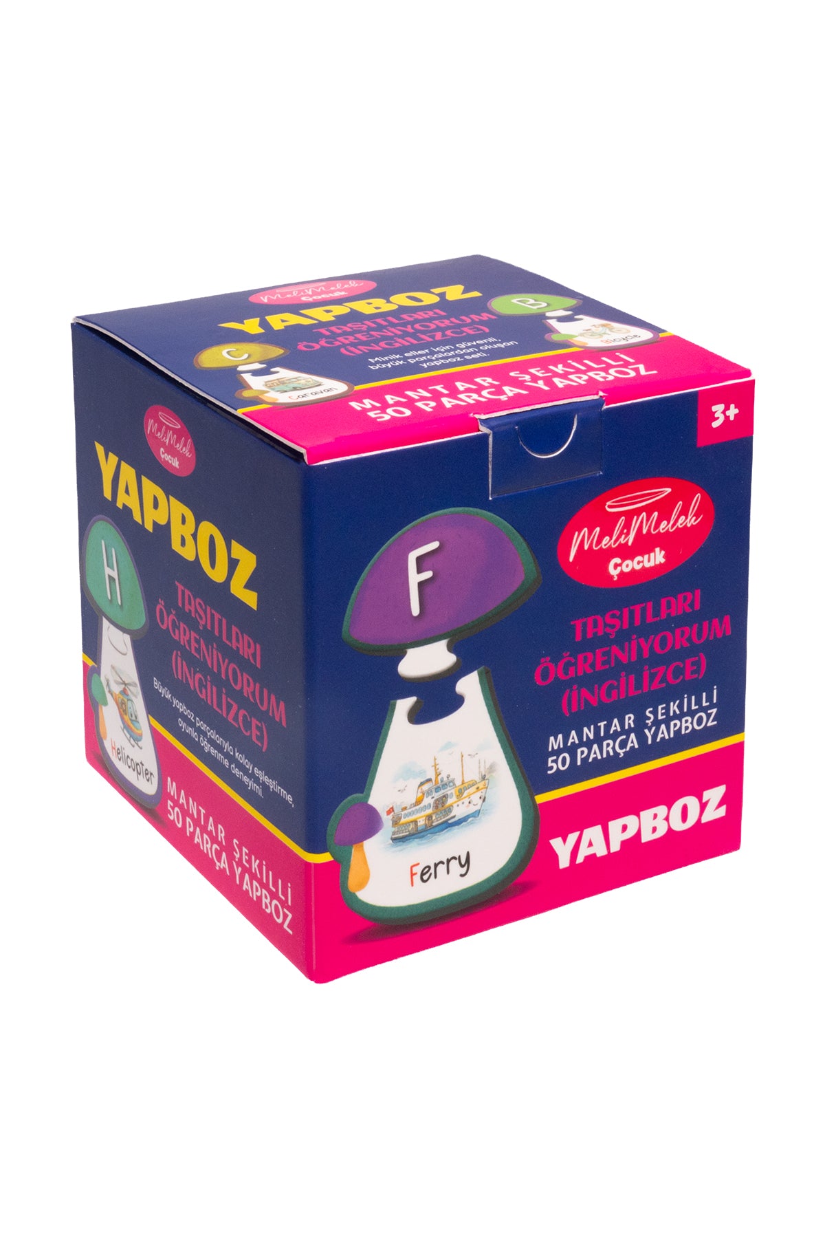 Melimelek Çocuk Yapboz Puzzle - Taşıtları Öğreniyorum (İngilizce) (Ceyda Düvenci) - görünüm 1 / 3