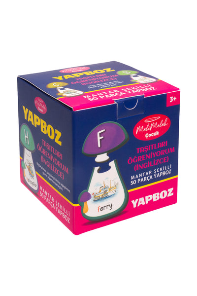 Melimelek Çocuk Yapboz Puzzle - Taşıtları Öğreniyorum (İngilizce) (Ceyda Düvenci)