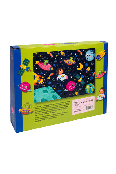 Melimelek Çocuk Yapboz Puzzle - Uzay Macerası (Ceyda Düvenci)
