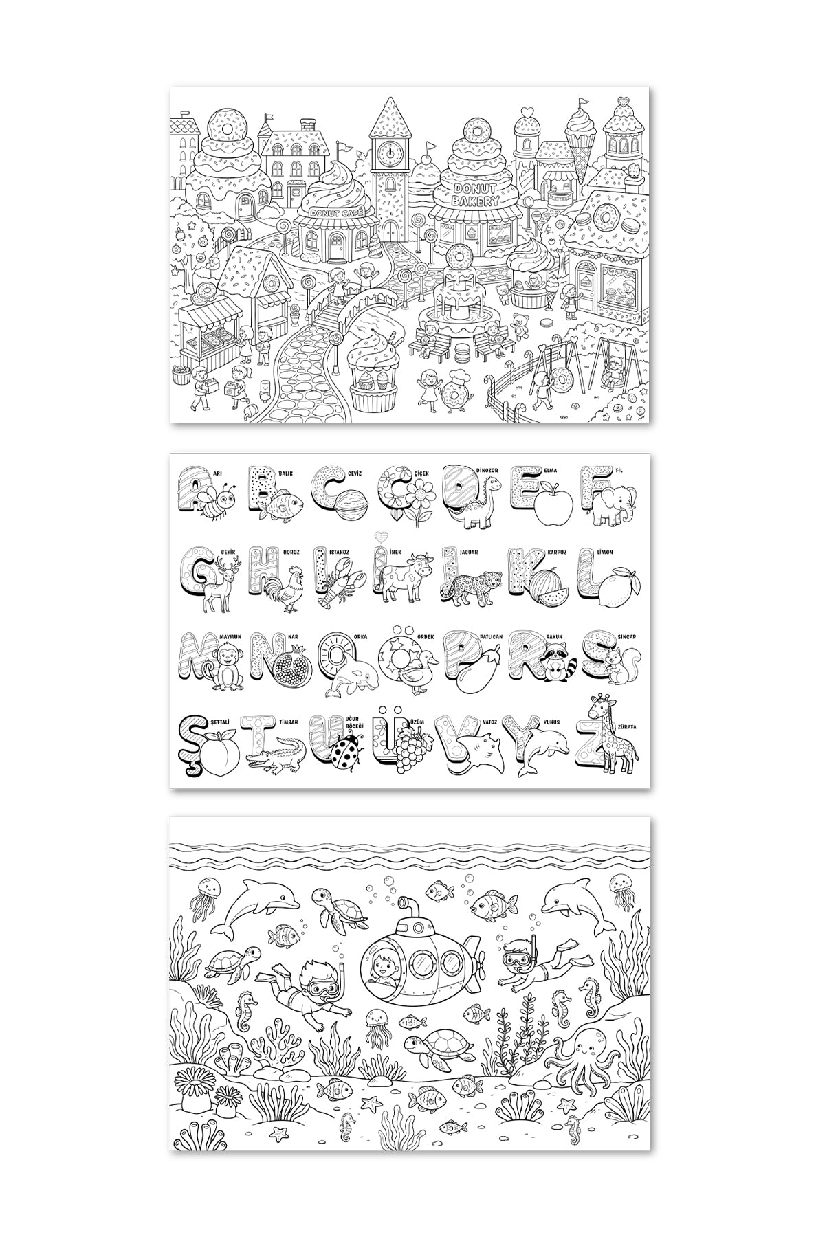 Melimelek Dev Boyama Posteri 3'lü Set 3 70x100 - görünüm 2 / 3