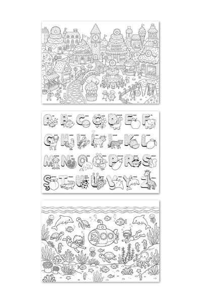 Melimelek Dev Boyama Posteri 3'lü Set 3 70x100
