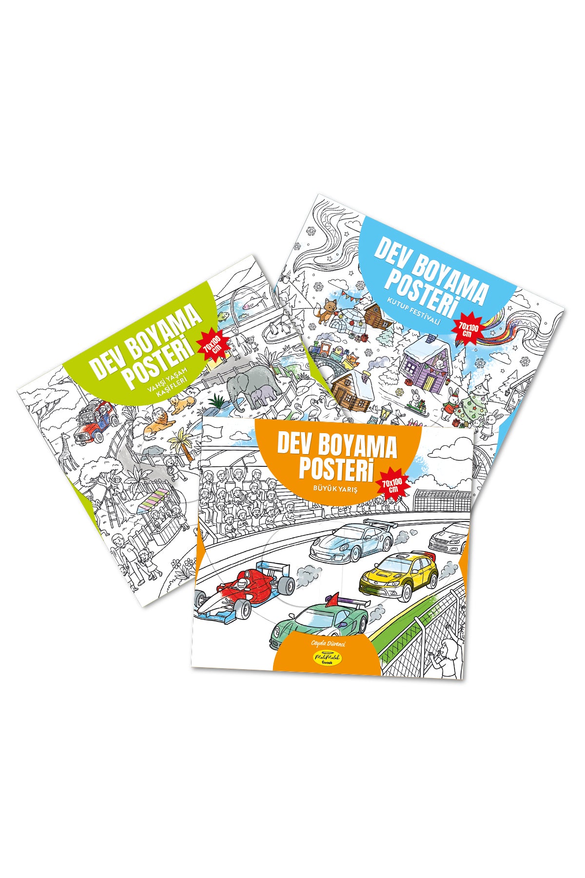 Melimelek Dev Boyama Posteri 3'lü Set 4 70x100 - görünüm 1 / 3