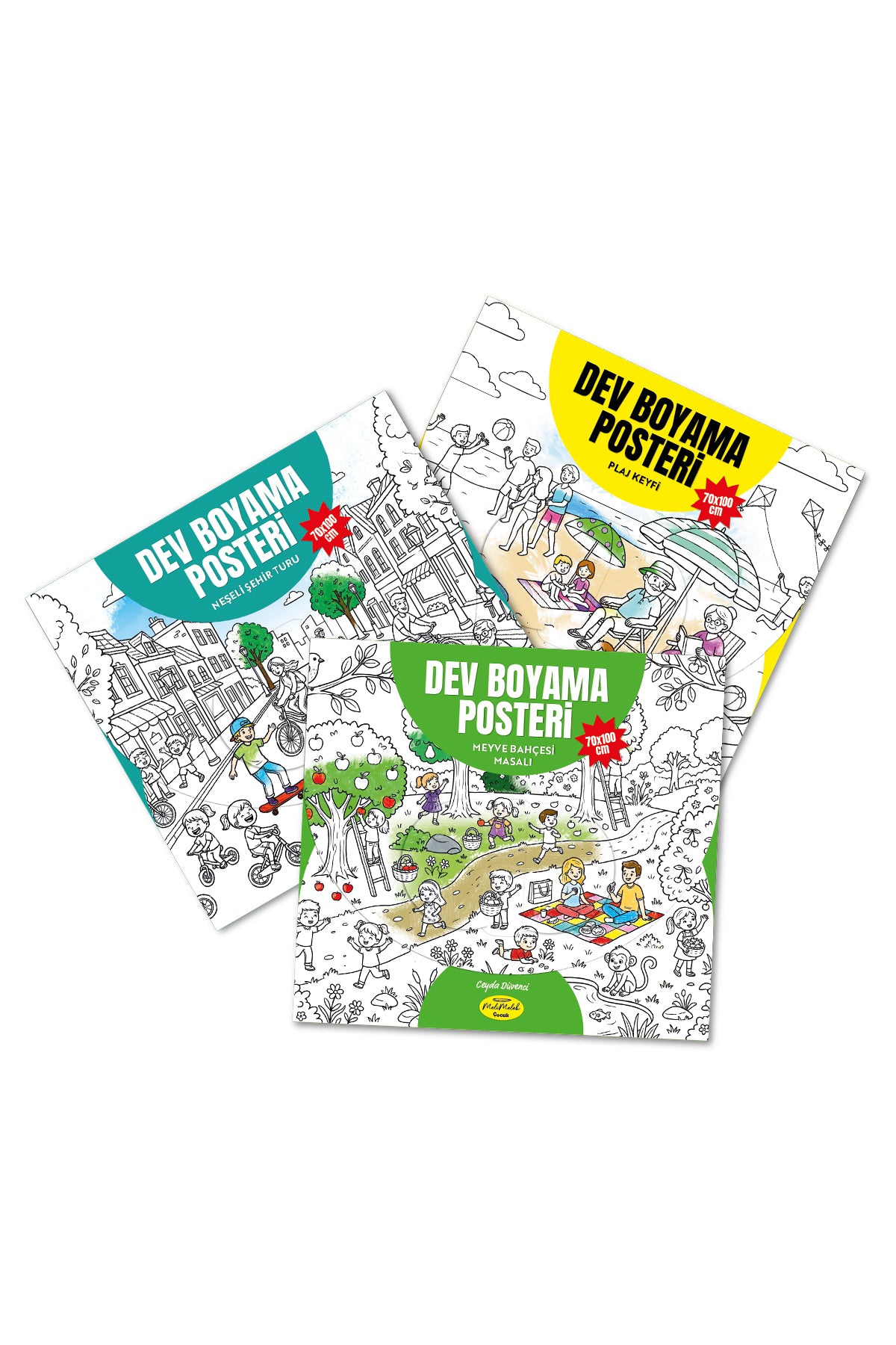 Melimelek Dev Boyama Posteri 3'lü Set 5 70x100 - görünüm 1 / 4