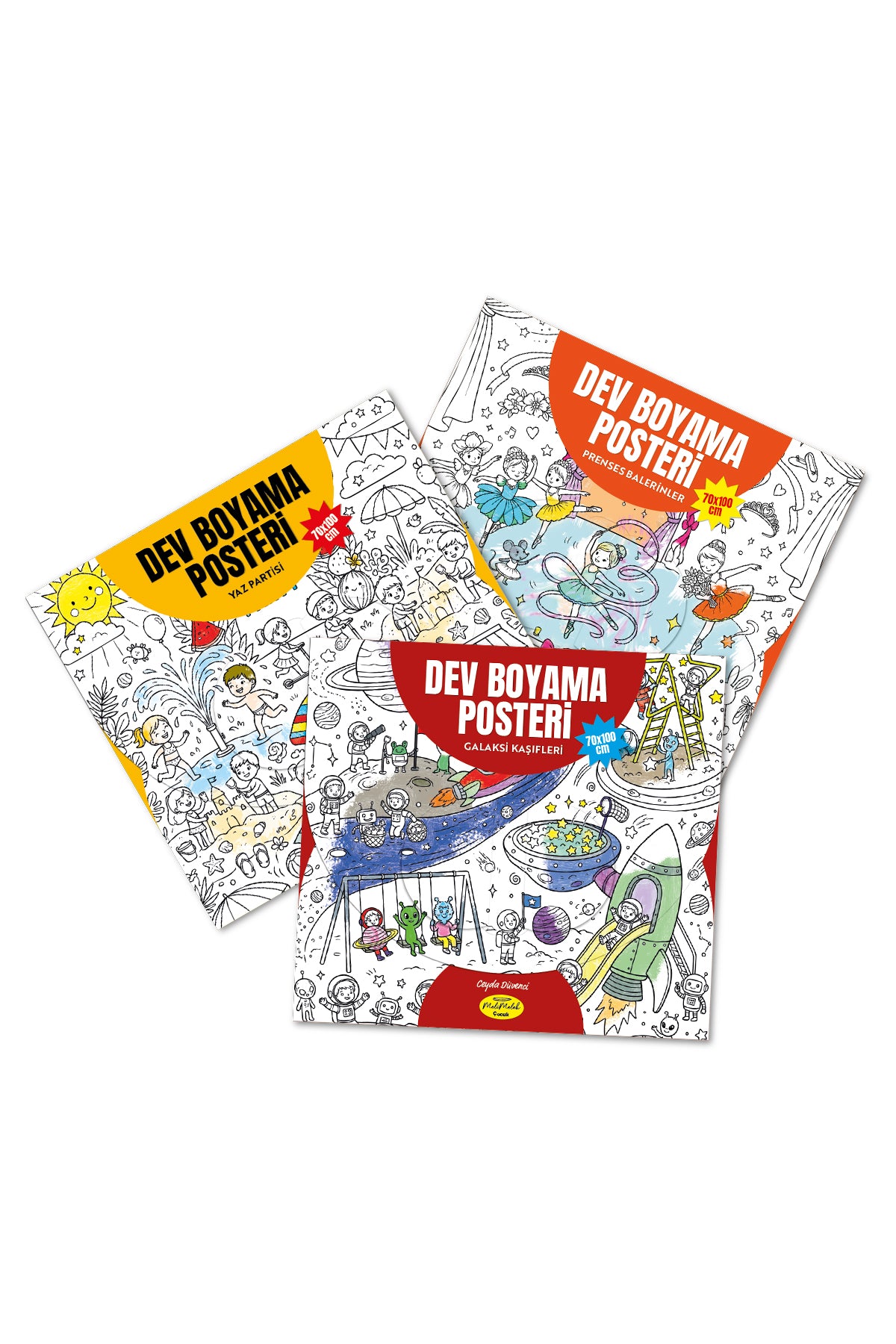 Melimelek Dev Boyama Posteri 3'lü Set 7 70x100 - görünüm 1 / 4