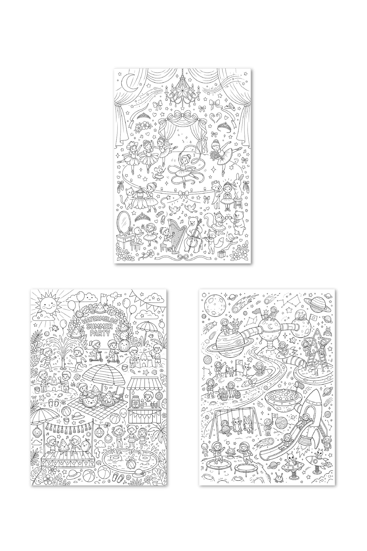 Melimelek Dev Boyama Posteri 3'lü Set 7 70x100 - görünüm 3 / 4