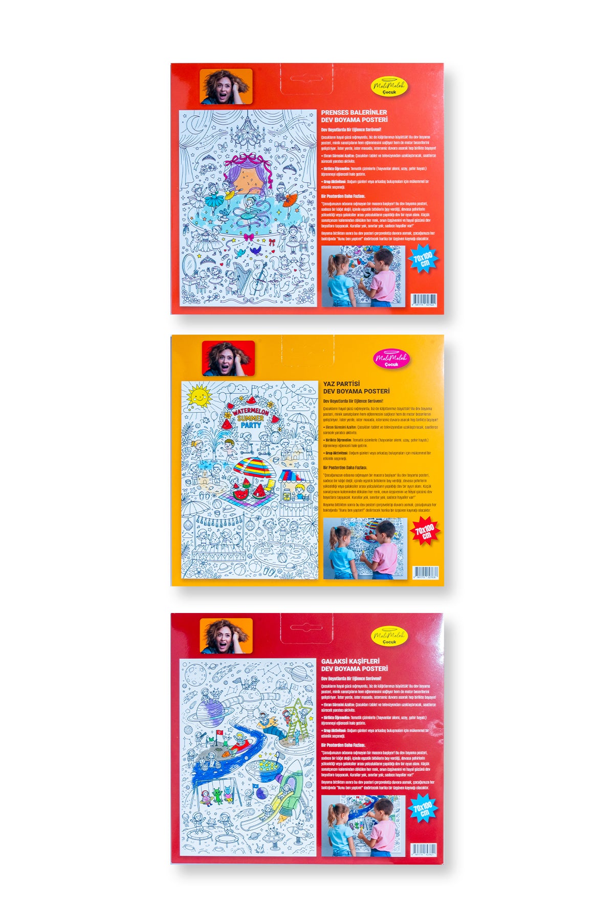 Melimelek Dev Boyama Posteri 3'lü Set 7 70x100 - görünüm 4 / 4