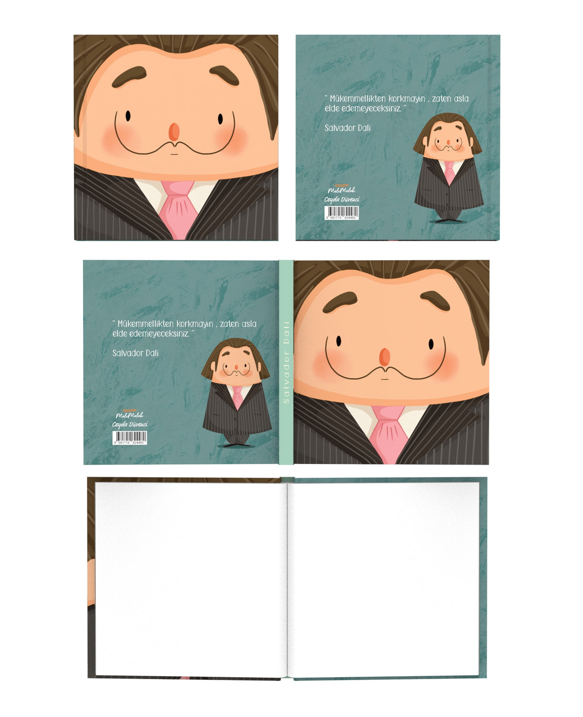 Melimelek Ressamlar 2'li Set Çizgisiz Defter 15x15 - görünüm 3 / 3