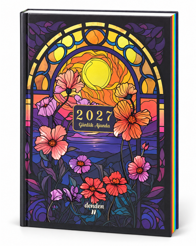DENDEN 2027 GÜNLÜK AJANDA BAHÇE GÜNBATIMI 17X24