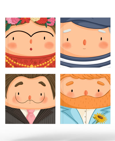 Melimelek Ressamlar Set Çizgisiz Defter 15x15