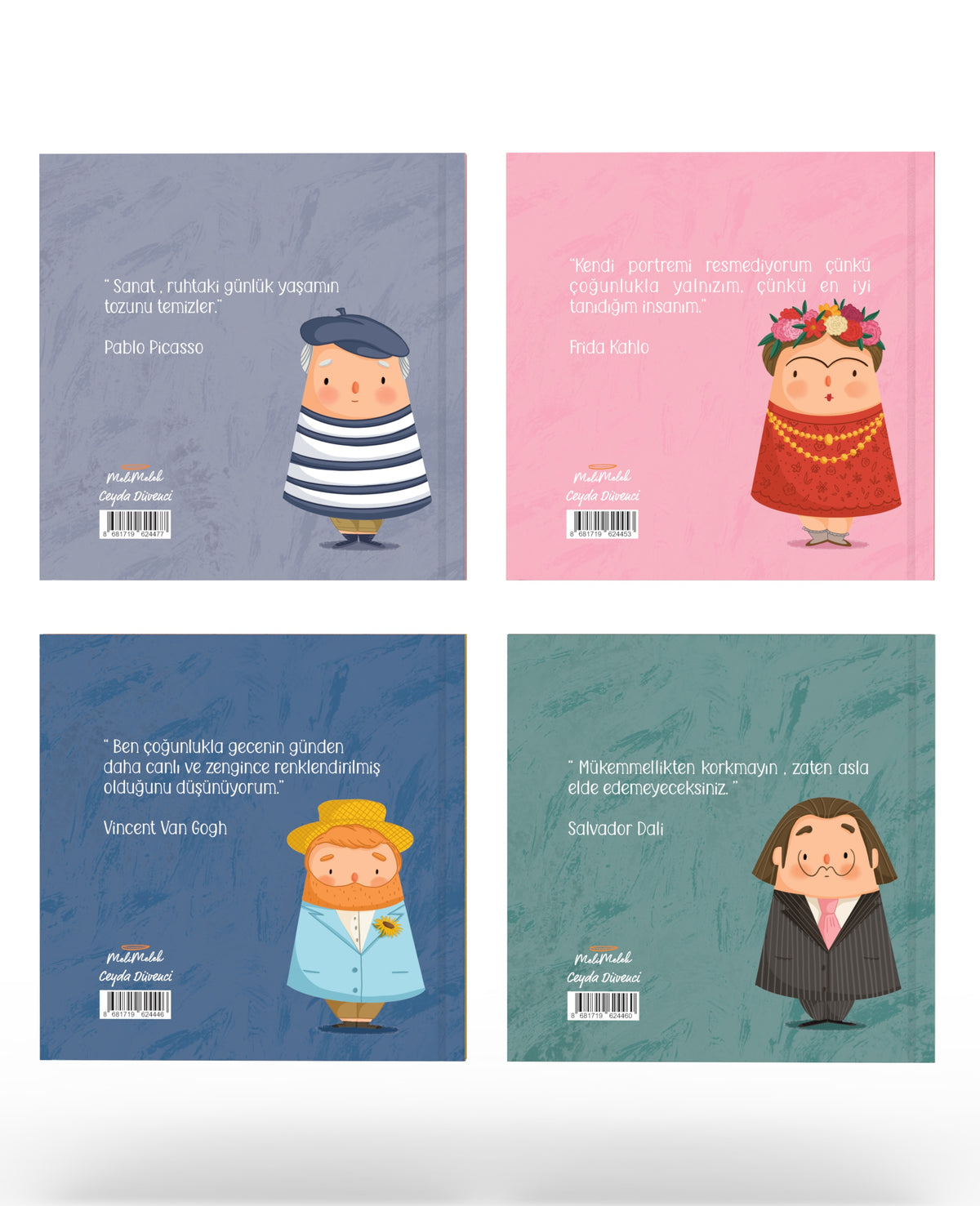 Melimelek Ressamlar Set Çizgisiz Defter 15x15 - görünüm 8 / 8