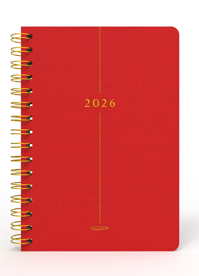 Melimelek 2026 Kırmızı Günlük Ajanda (Bez Ciltli) - Ceyda Düvenci