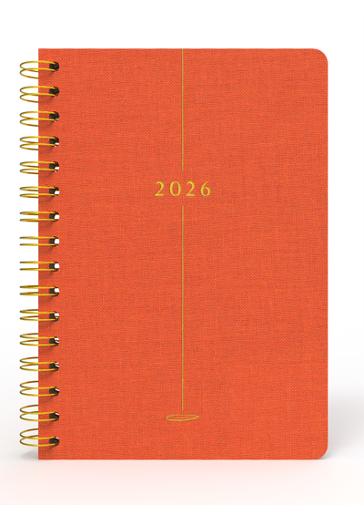 Melimelek 2026 Turuncu Günlük Ajanda (Bez Ciltli) - Ceyda Düvenci