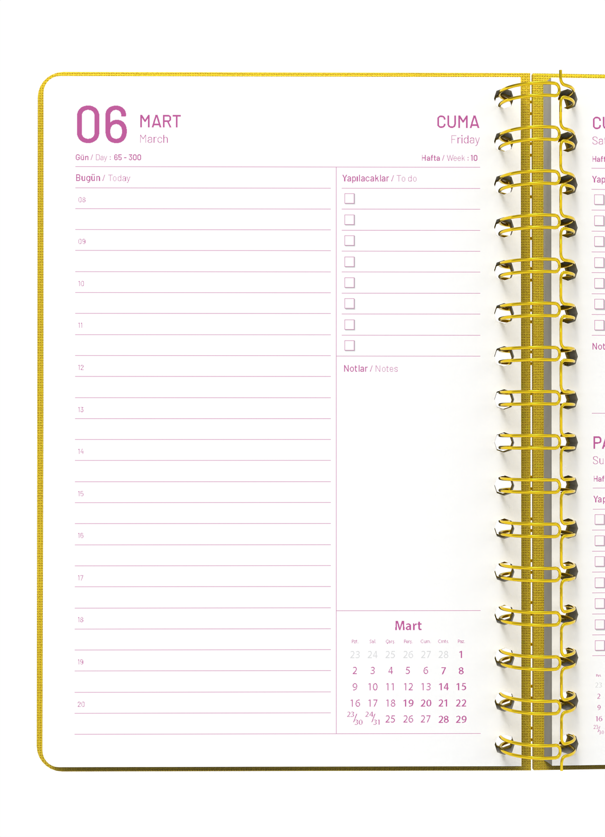 Melimelek 2026 Sarı Günlük Ajanda (Bez Ciltli) - Ceyda Düvenci - görünüm 3 / 5