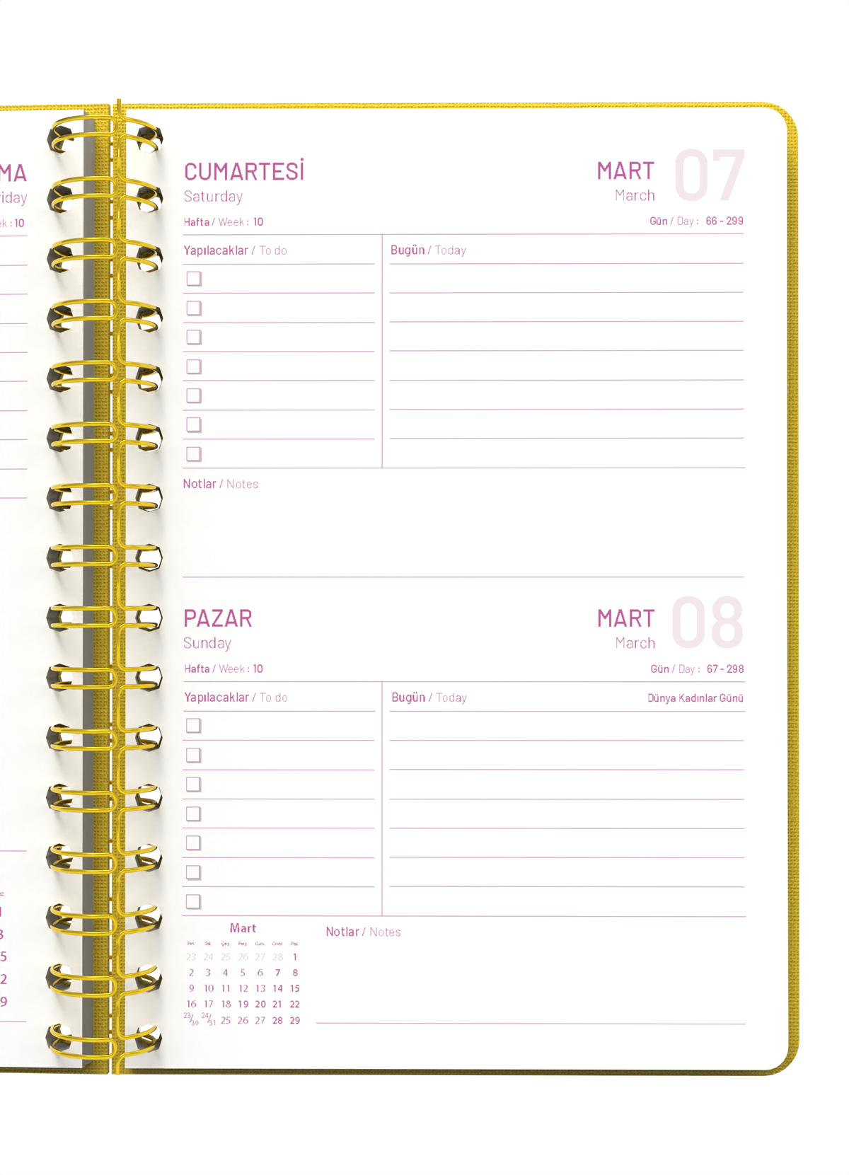 Melimelek 2026 Sarı Günlük Ajanda (Bez Ciltli) - Ceyda Düvenci - görünüm 4 / 5