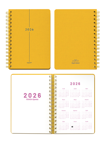 Melimelek 2026 Hardal Günlük Ajanda (Bez Ciltli) - Ceyda Düvenci