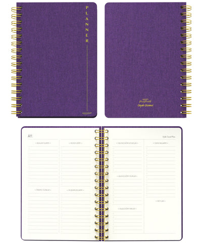 Melimelek Planner Mor (Bez Ciltli) - Ceyda Düvenci