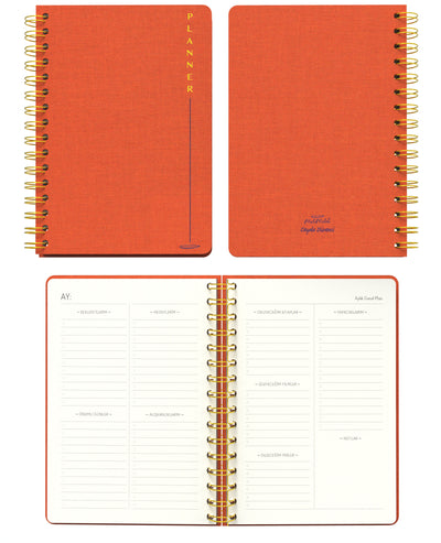 Melimelek Planner Turuncu (Bez Ciltli) - Ceyda Düvenci