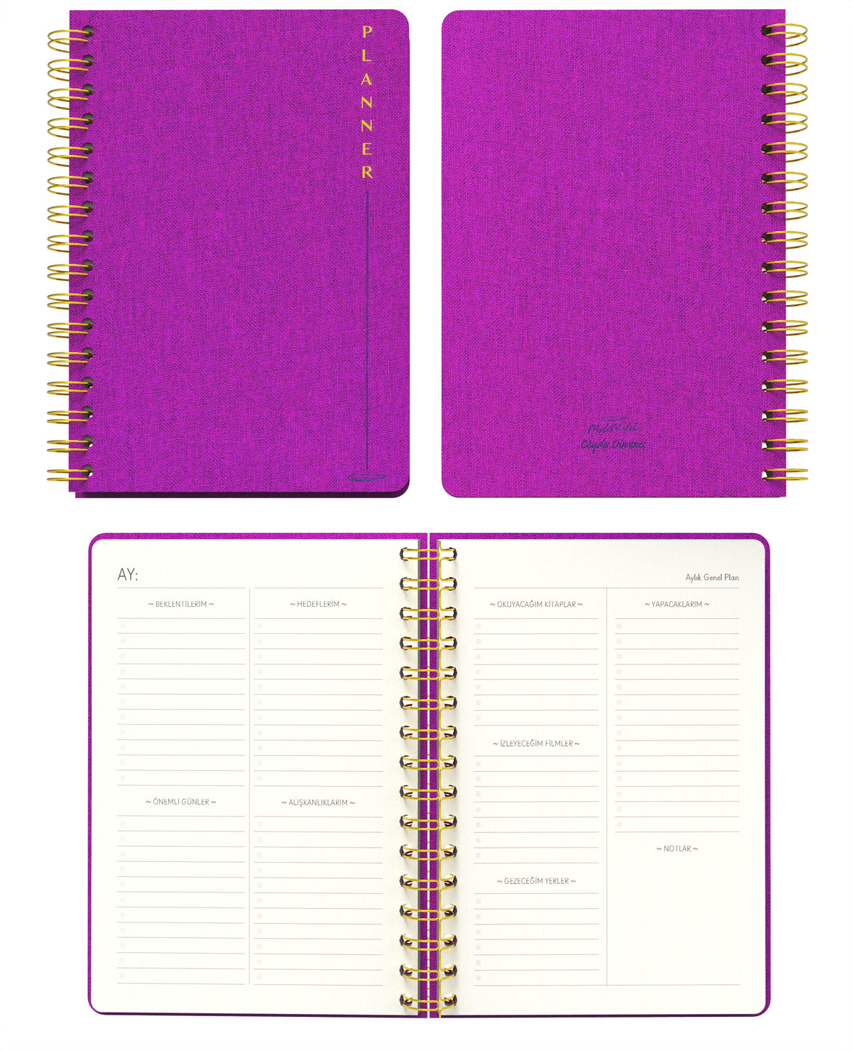 Melimelek Planner Pembe (Bez Ciltli) - Ceyda Düvenci - görünüm 2 / 5