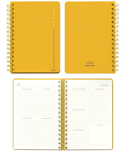 Melimelek Planner Hardal (Bez Ciltli) - Ceyda Düvenci