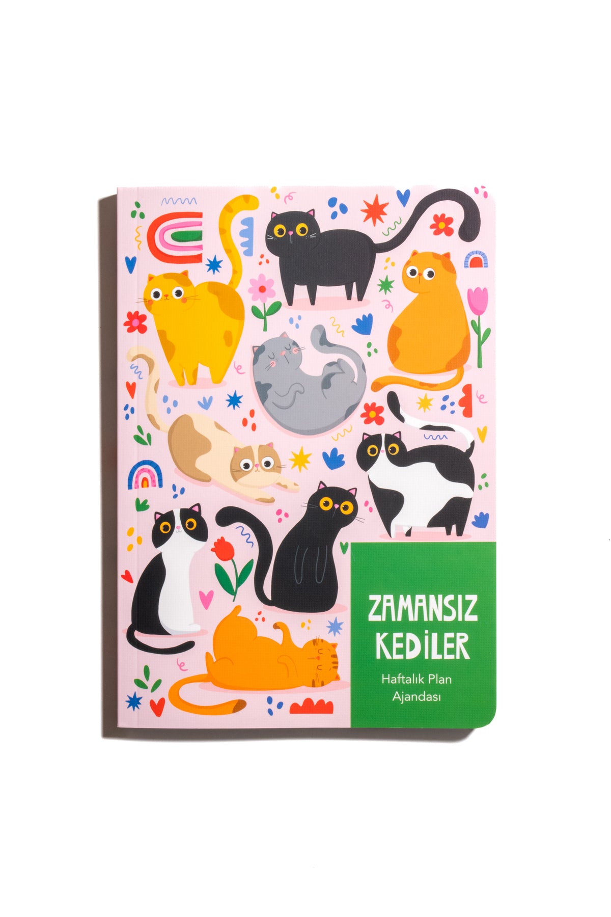 Thinkbook Zamansız Ajanda, Zamansız Kediler Ajandası Çiçekli - görünüm 1 / 4