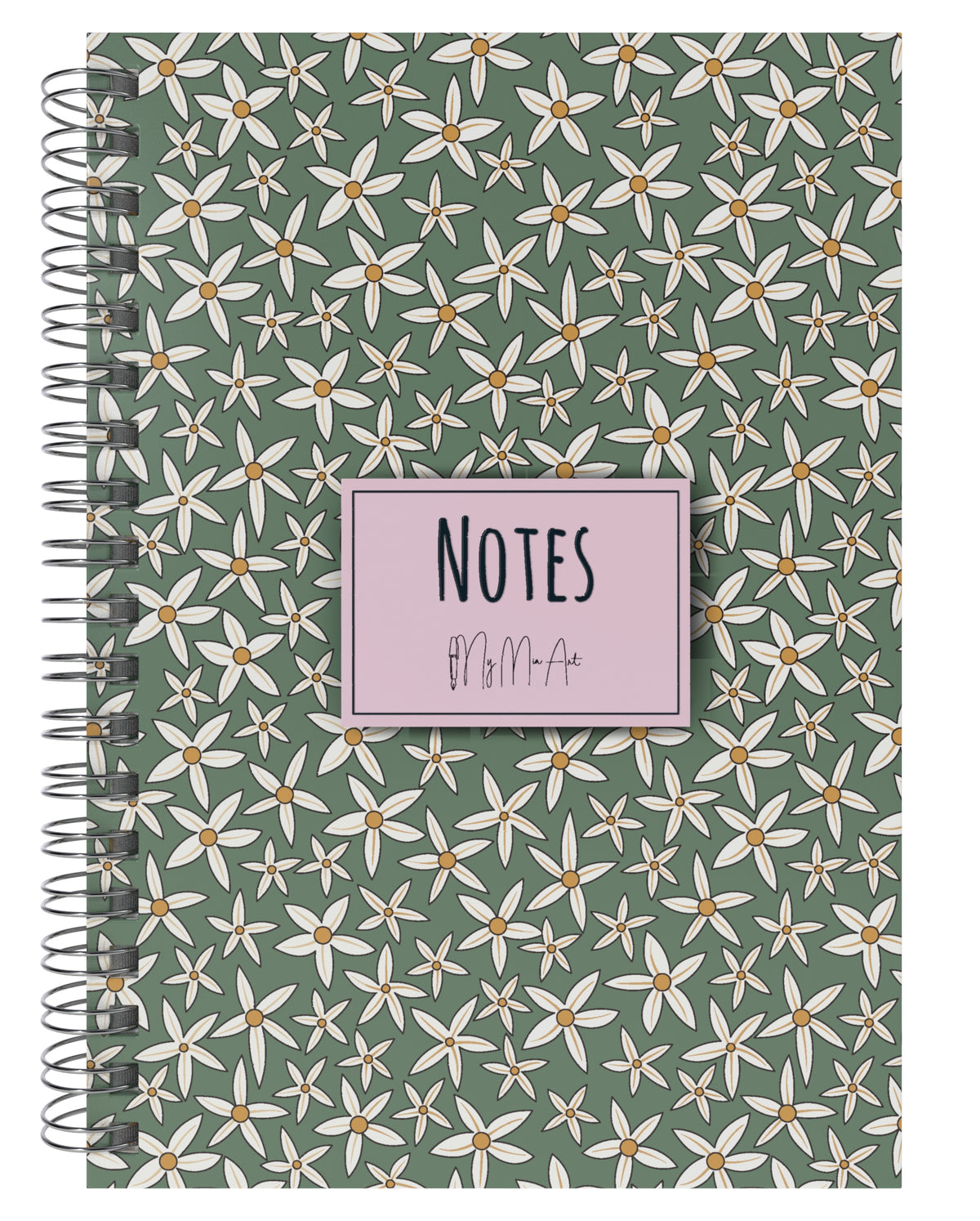 My Mia Art Starflower-Big   Sert Kapak Spiralli Defter, 17x24 cm - görünüm 1 / 5