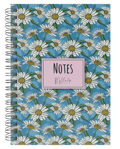 My Mia Art Daisy-Mini  Sert Kapak Spiralli Defter, 12x17 cm
