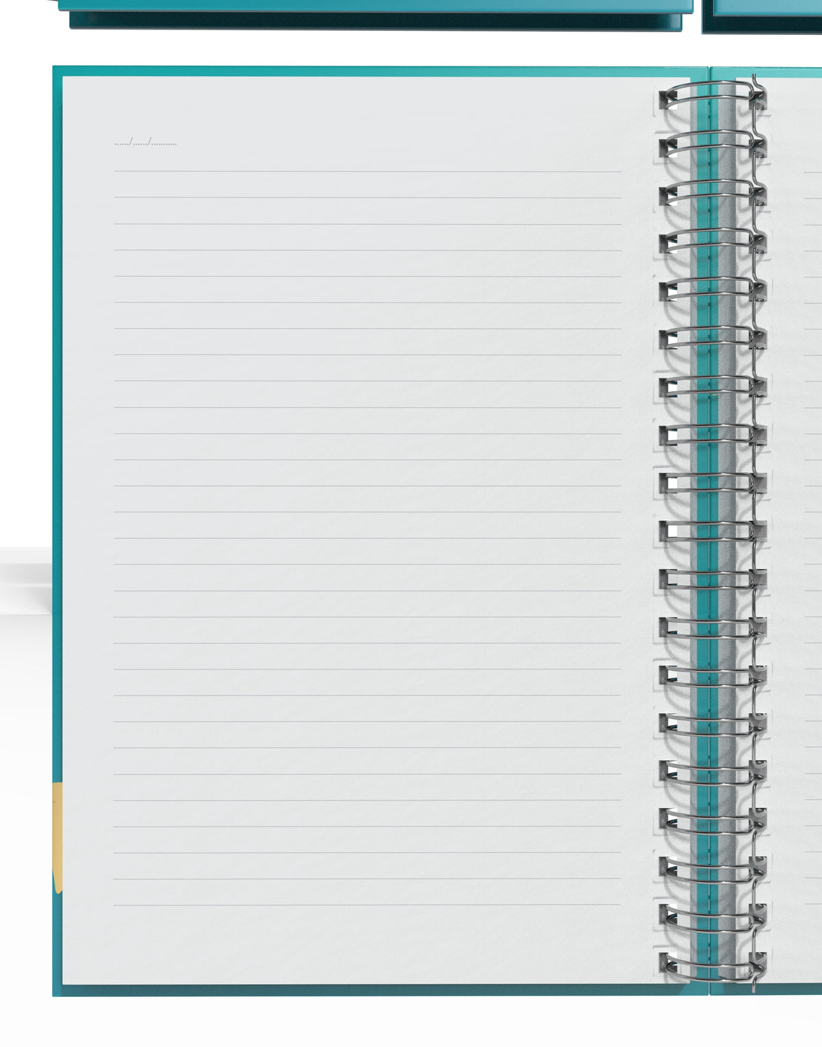 Denden Mermer Turkuaz  Spiralli Defter, 17x24 cm - görünüm 3 / 5