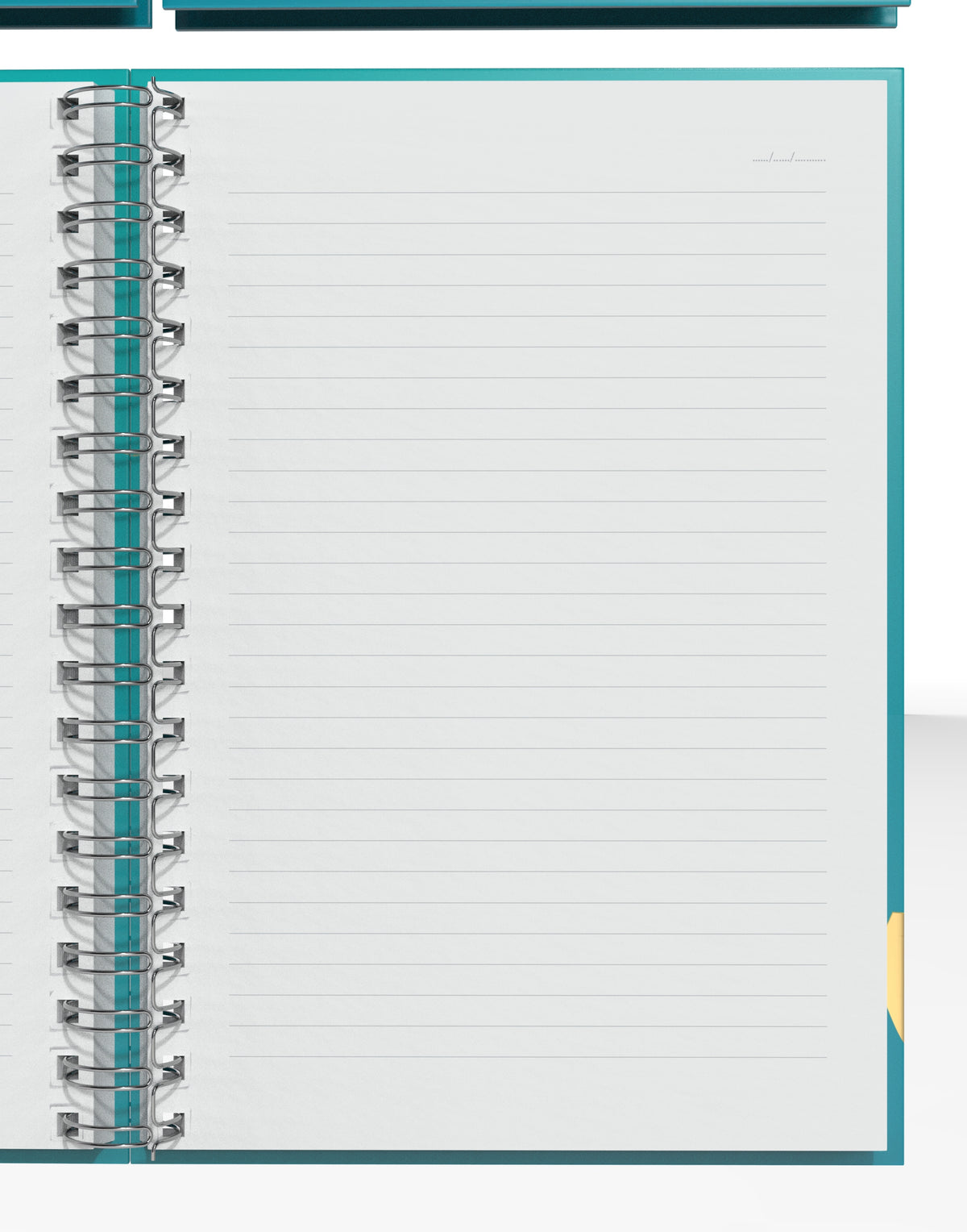 Denden Mermer Turkuaz  Spiralli Defter, 17x24 cm - görünüm 4 / 5