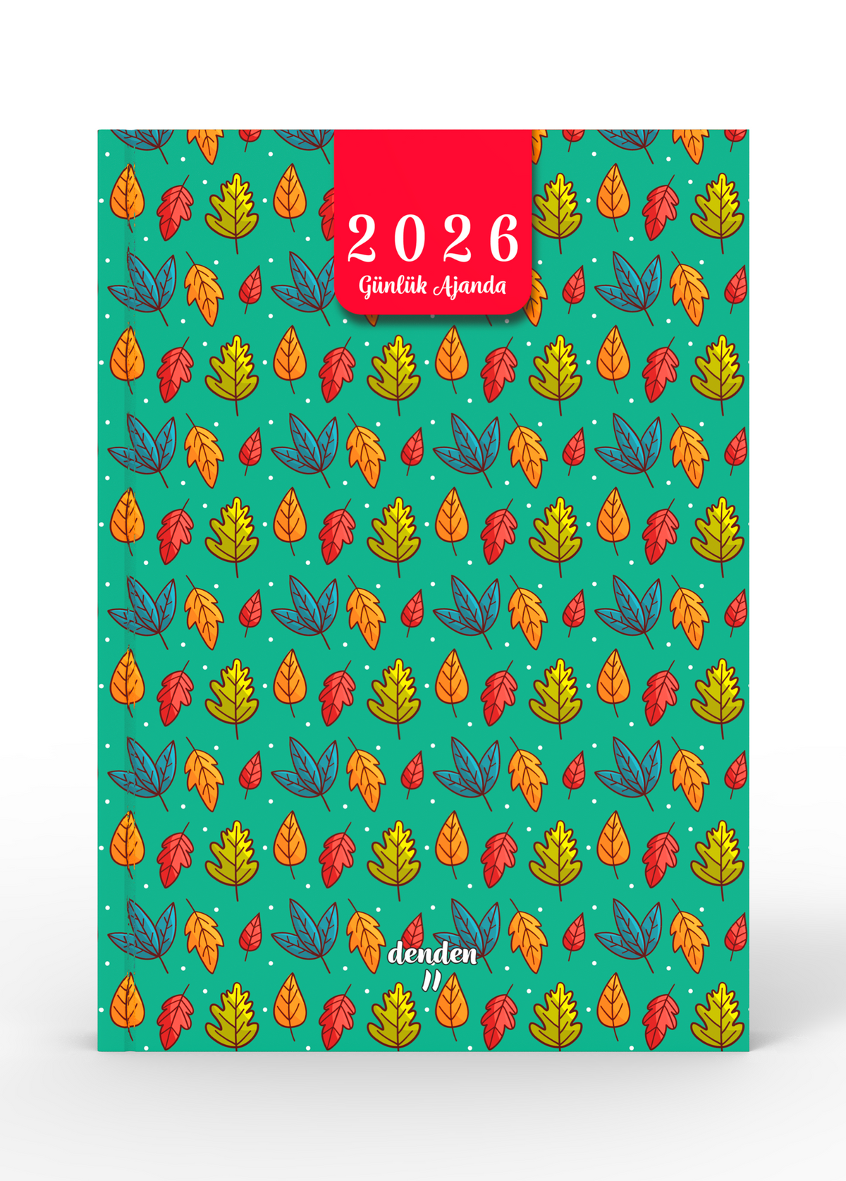 Denden 2026 Günlük Ajanda Yapraklar Yeşil - görünüm 1 / 6