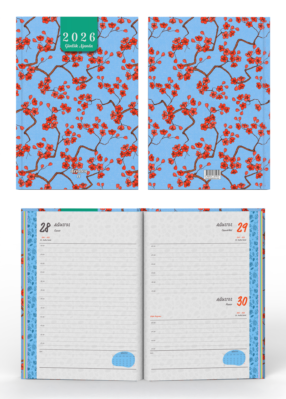 Denden 2026 Günlük Ajanda Kiraz Çiçeği - görünüm 3 / 6