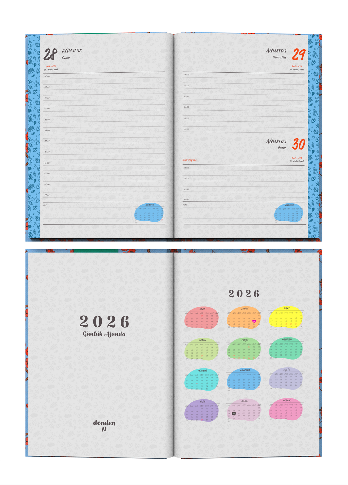 Denden 2026 Günlük Ajanda Kiraz Çiçeği - görünüm 2 / 6