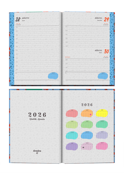 Denden 2026 Günlük Ajanda Kiraz Çiçeği