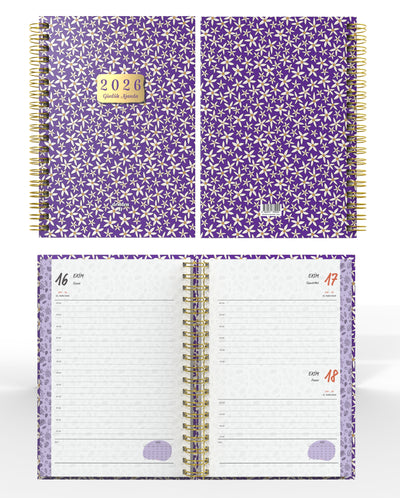 Denden Spiralli 2026 Günlük Ajanda Flowers 1