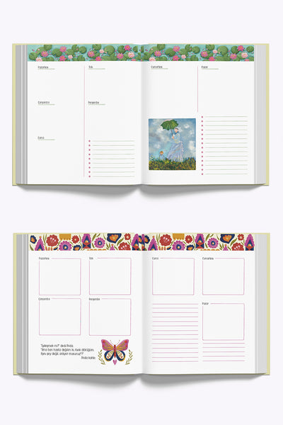 Zamansız Ressamlar Ajanda + Ressamlar Çizgisiz Defter Set