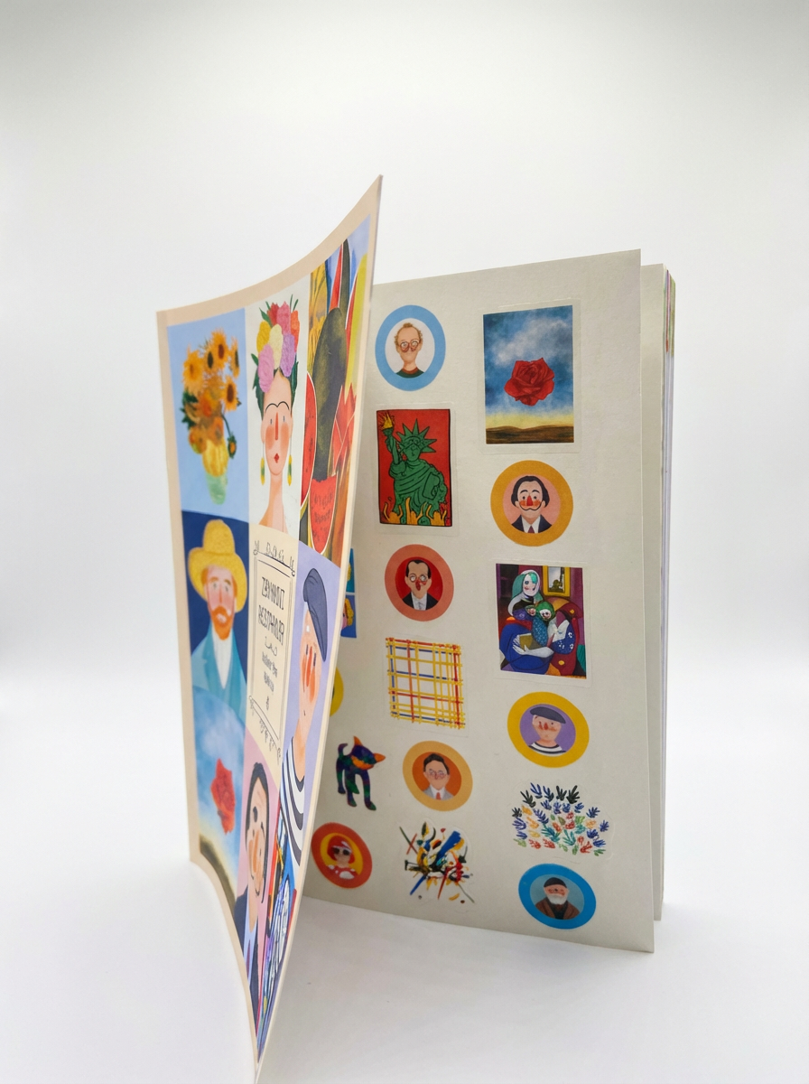 Melimelek Zamansız Ressamlar Ajandası  Zamansız Ajanda, 16.5x19.5 cm (Sticker'lı) - görünüm 4 / 7