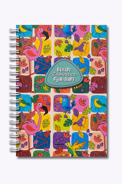 Denden Benim Ajandam Color Bird Zamansız Ajanda, 17x24 cm