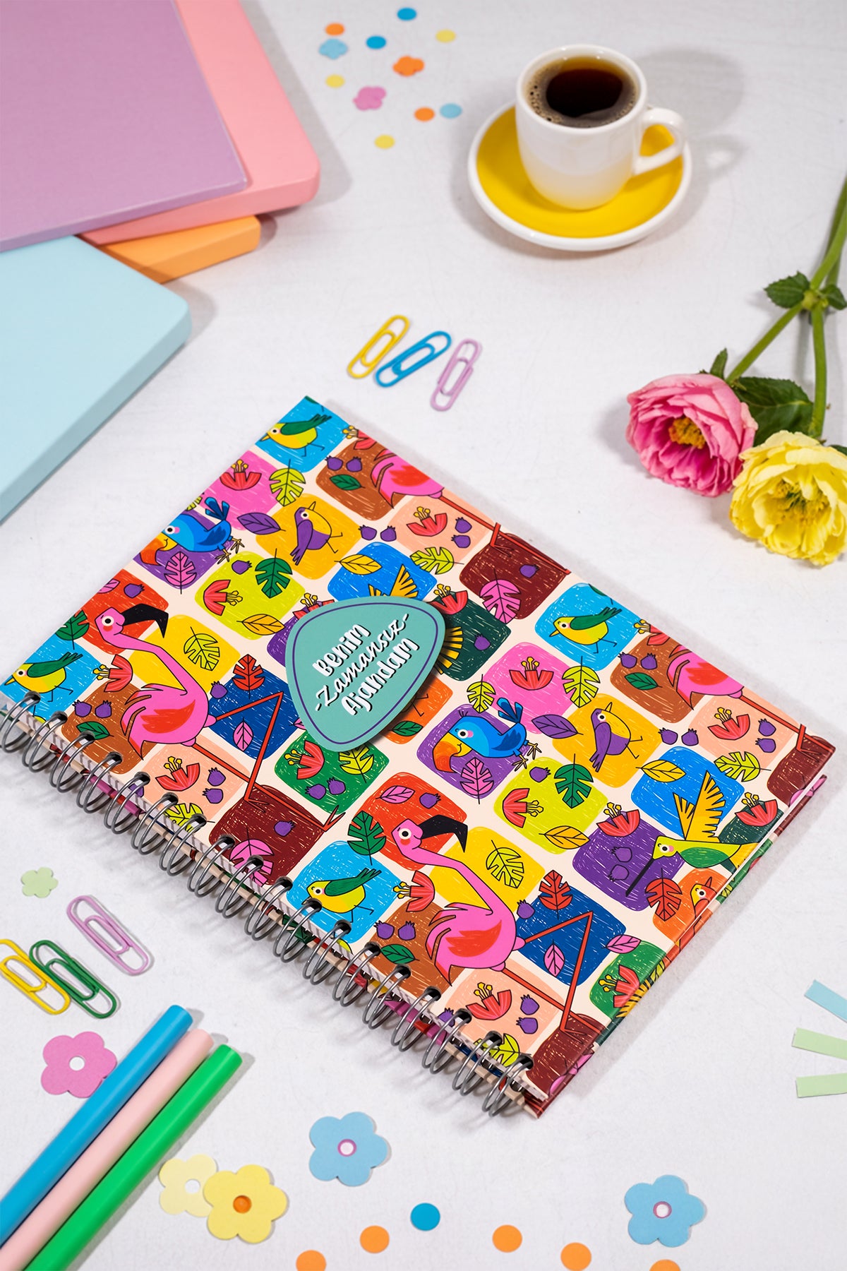 Denden Benim Ajandam Color Bird Zamansız Ajanda, 17x24 cm - görünüm 3 / 6