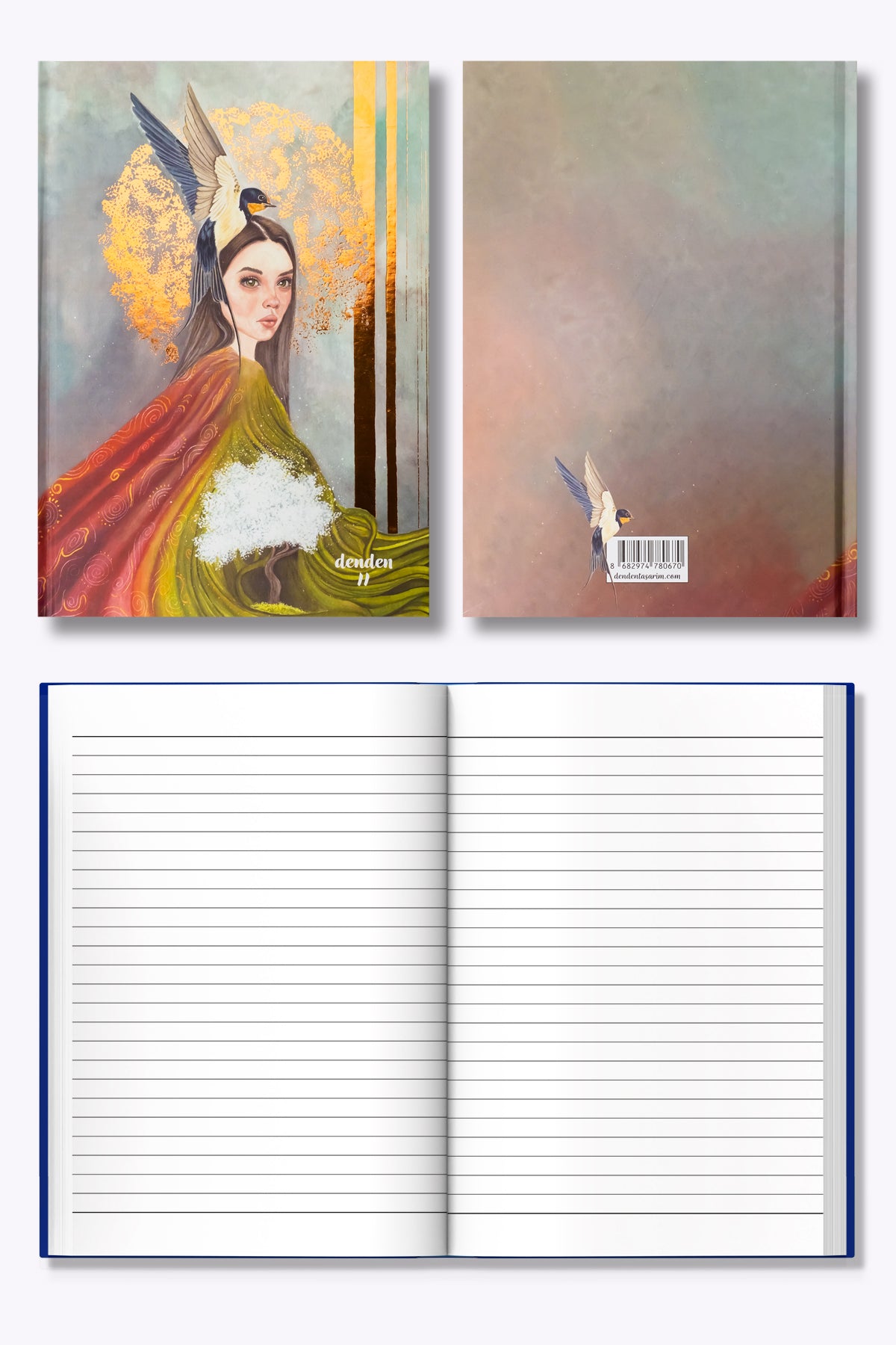 Denden Kalp Atışı  Sert Kapak Defter, 17x24 cm - görünüm 4 / 4