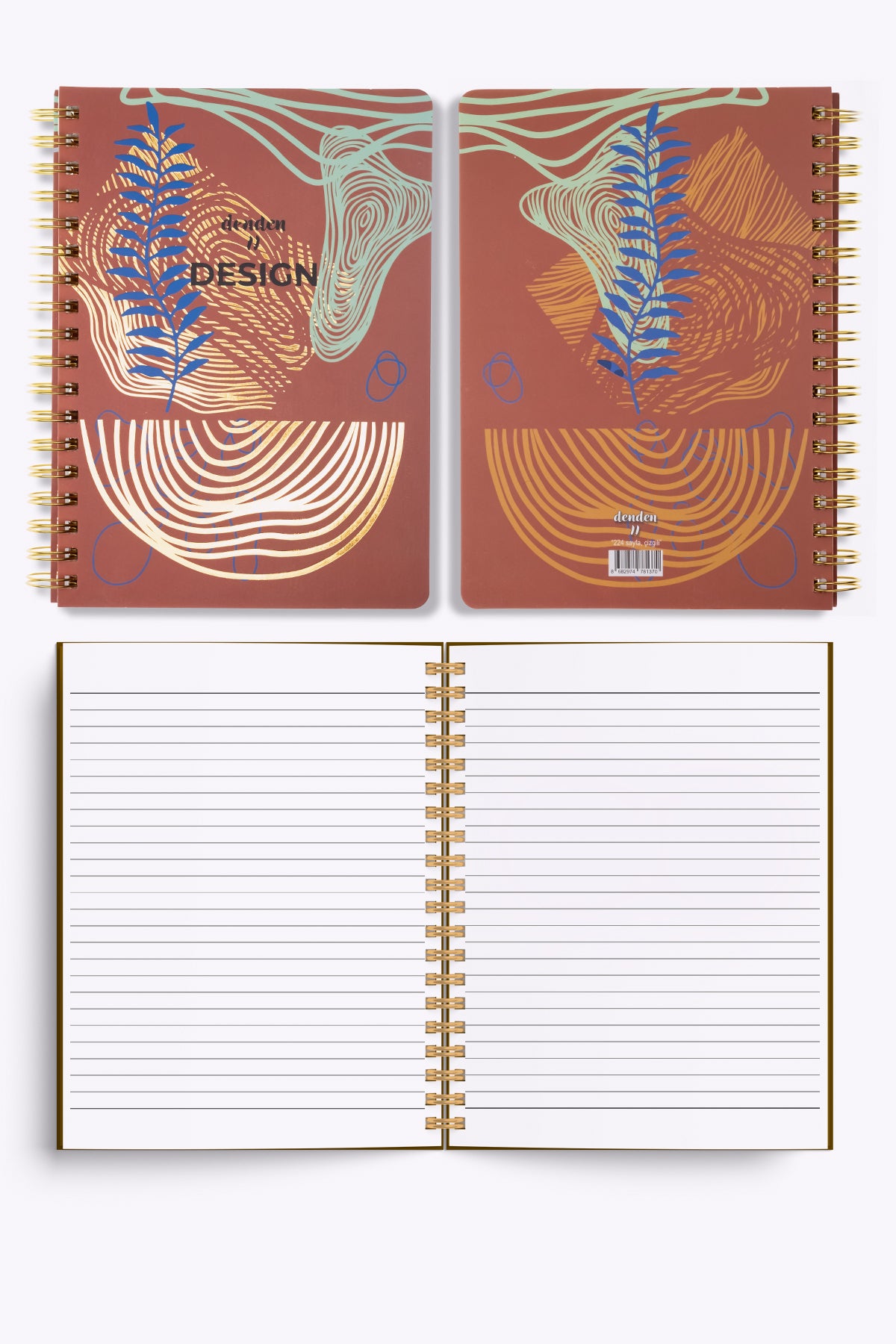 Denden Redactar Kırmızı Spiralli Defter, 17x24 cm - görünüm 4 / 4