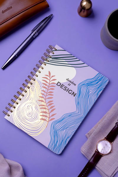 Denden Redactar Mor Spiralli Defter, 17x24 cm