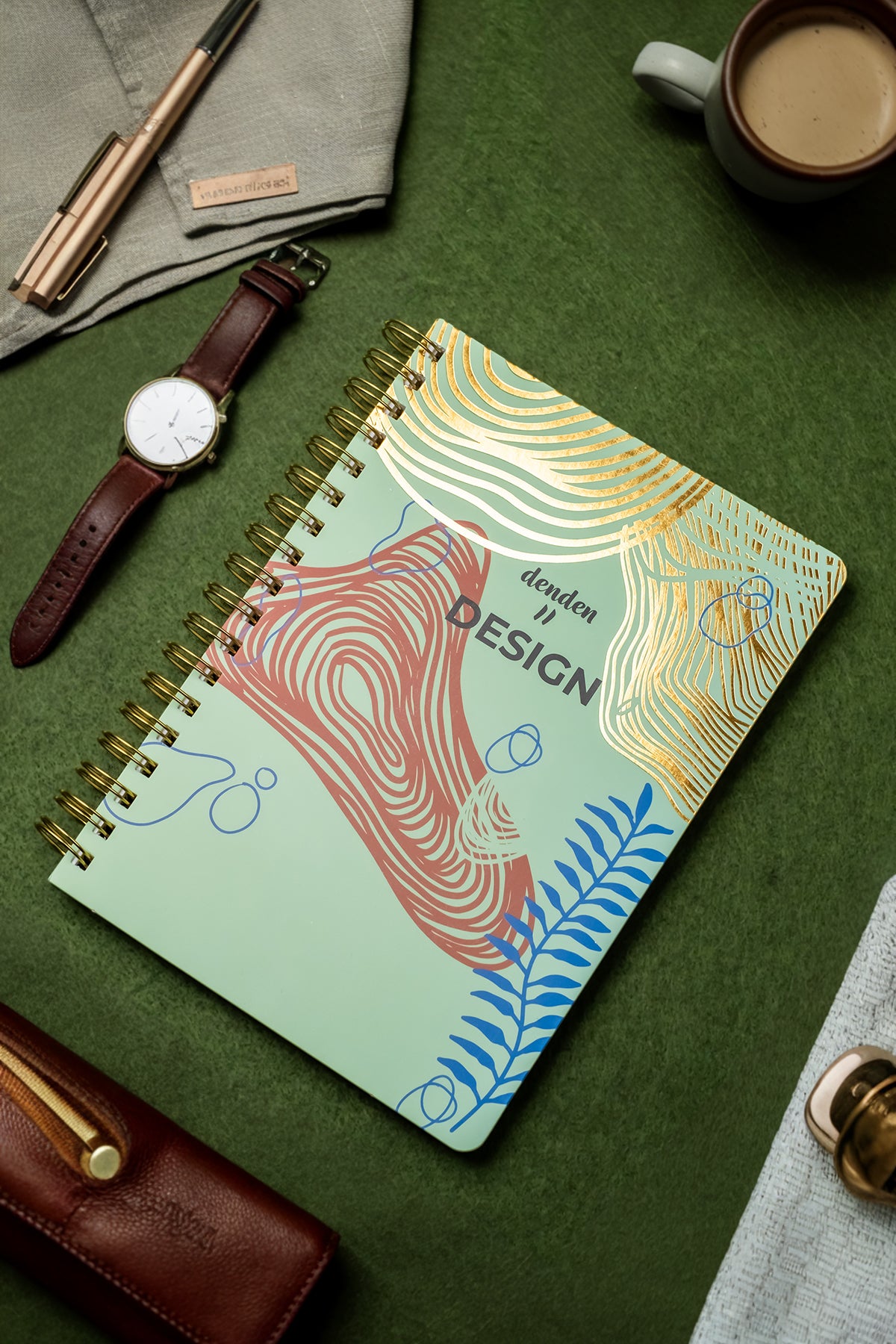 Denden Redactar Yeşil  Spiralli Defter, 17x24 cm - görünüm 2 / 4