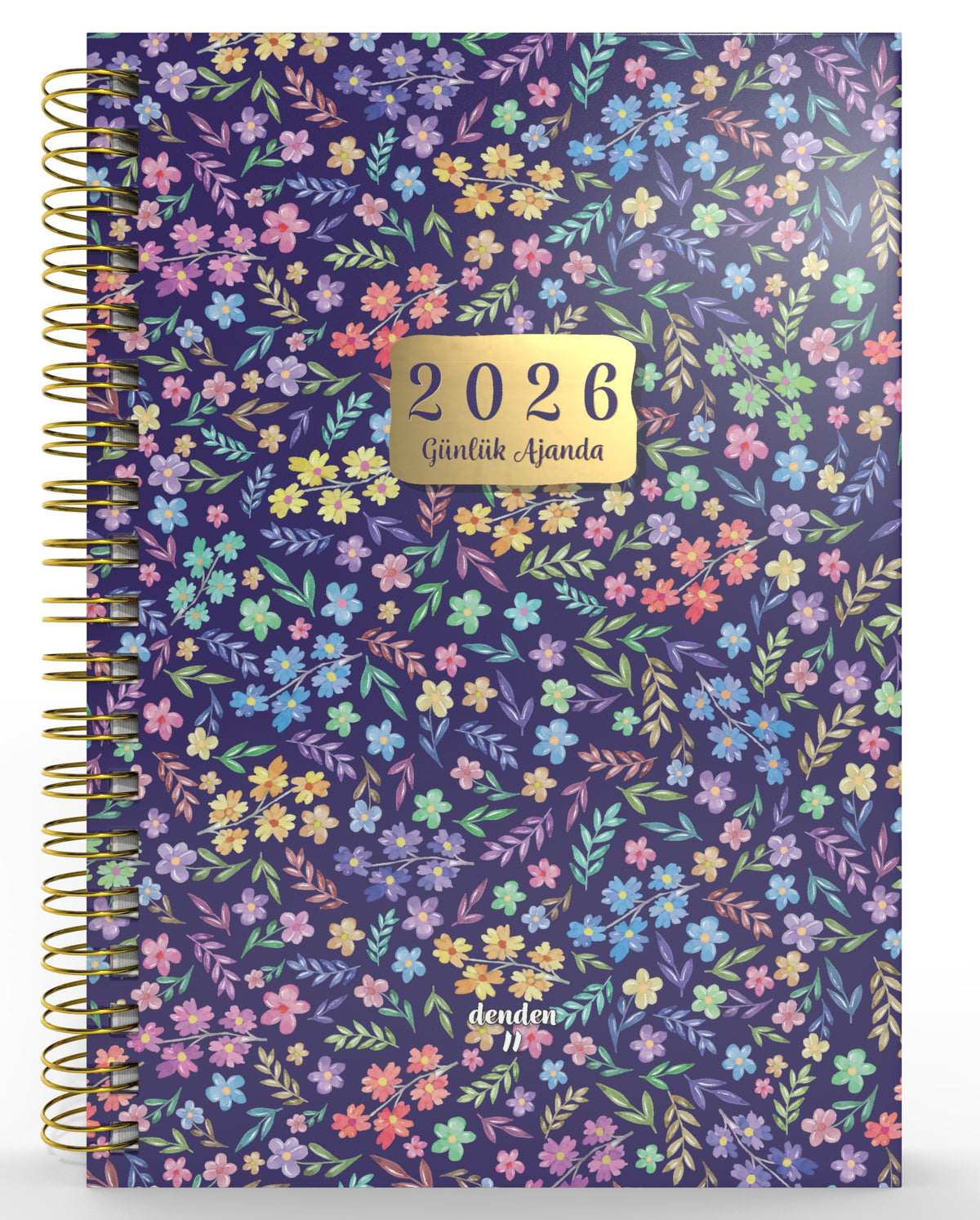 Denden Spiralli 2026 Günlük Ajanda Flowers 4 - görünüm 1 / 6