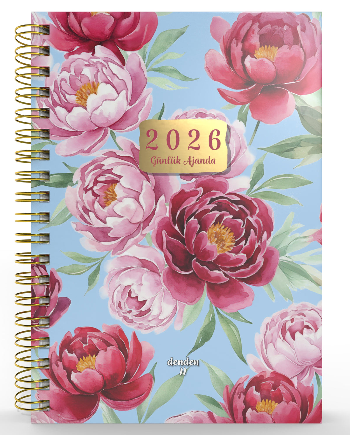 Denden Spiralli 2026 Günlük Ajanda Flowers 6 - görünüm 1 / 6