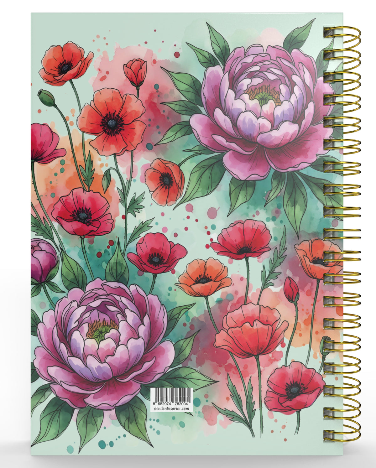 Denden Spiralli 2026 Günlük Ajanda Flowers 8 - görünüm 6 / 6