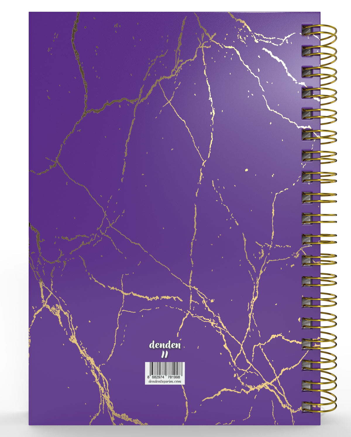Denden Spiralli 2026 Günlük Ajanda Mermer Mor - görünüm 6 / 6
