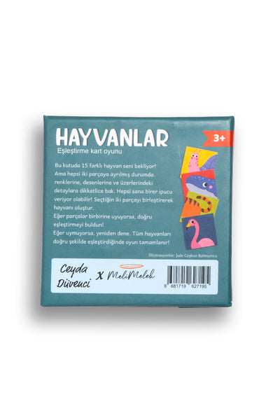 Melimelek Kutu Oyunu - Hayvanlar Eşleştirme (Ceyda Düvenci)