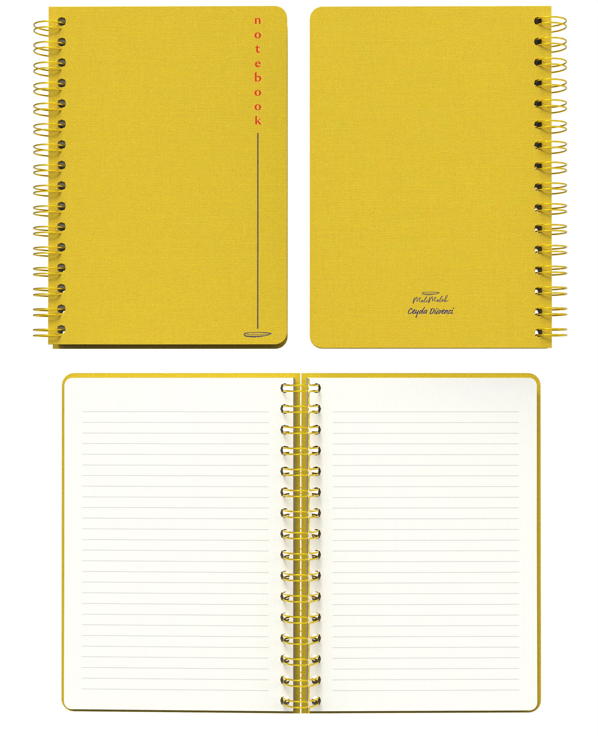 Melimelek Çizgili Defter Sarı (Bez Ciltli) - Ceyda Düvenci - görünüm 2 / 5