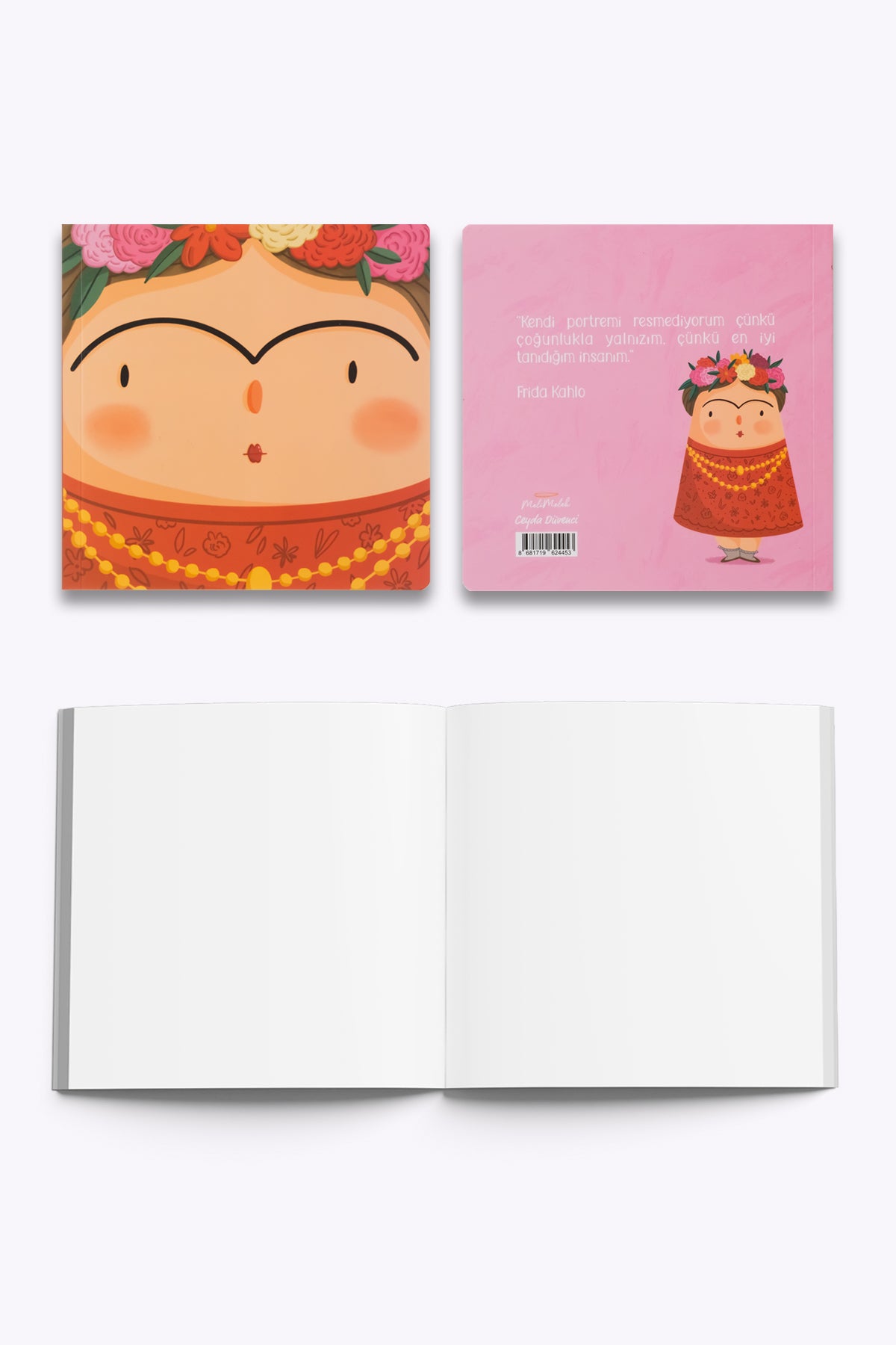 Melimelek Frida Kahlo  Defter, 15x15 cm - görünüm 4 / 4